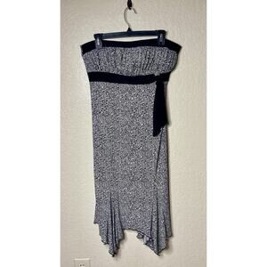 Vintage Studio Y Dress Sleeveless Y2K Asymmetrical Women’s Large Coquette NEW